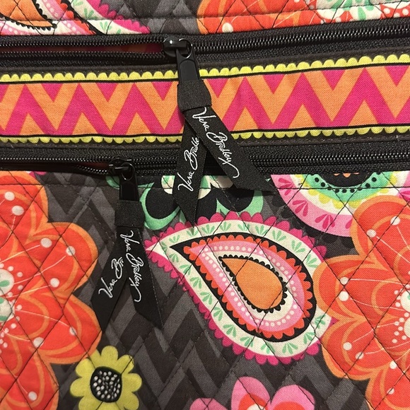 Vera Bradley Ziggy Zinnia Triple Zip Hipster Crossbody - Picture 6 of 7